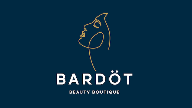 talonX Creative Agency - Bardot Beauty Boutique Calgary Custom Logo Design Blue