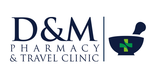 talonX Creative Agency - D&M Pharmacy & Travel Clinic Calgary Custom Logo Design Light