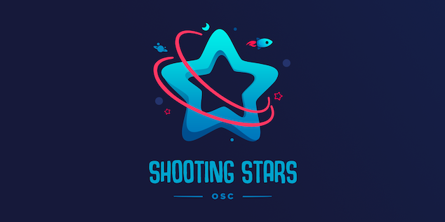 talonX Creative Agency - Shooting Stars Out of School Care (OSC) in Carstairs Alberta Calgary Custom Logo Design Blue