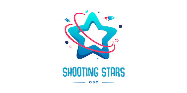 talonX Creative Agency - Shooting Stars Out of School Care (OSC) in Carstairs Alberta Calgary Custom Logo Design Light