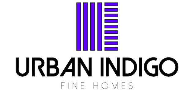 talonX Creative Agency - Urban Indigo Fine Homes Calgary Custom Logo Design Vertical