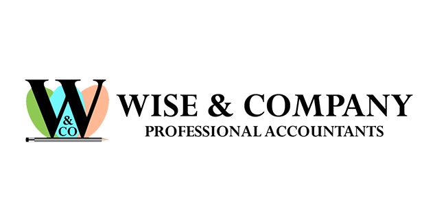 talonX Creative Agency - Wise & Company Professional Accountants Calgary Custom Logo Design Horizontal