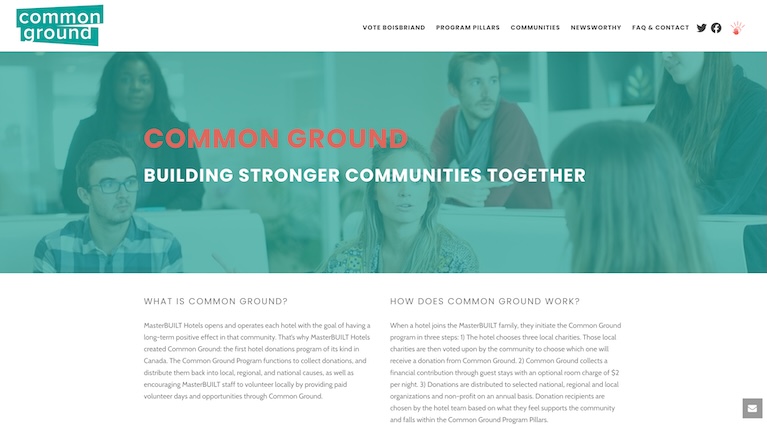 talonX Creative Agency - Common Ground by MasterBUILT Hotels Calgary Web Design Agency