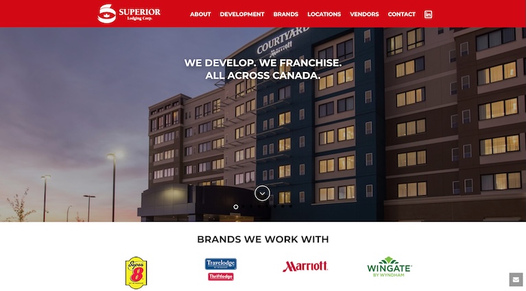 talonX Creative Agency - Superior Lodging Corporation Calgary Web Design Agency