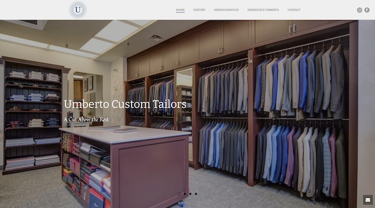 talonX Creative Agency - Umberto Custom Tailor Ltd Calgary Web Design Agency