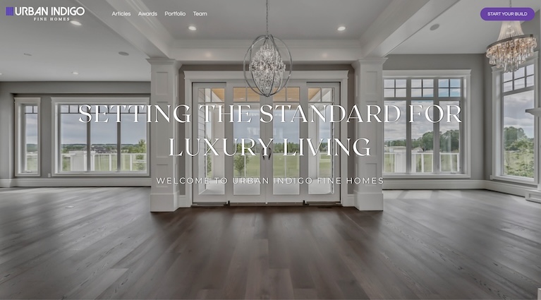 talonX Creative Agency - Urban Indigo Fine Homes Calgary Web Design Agency