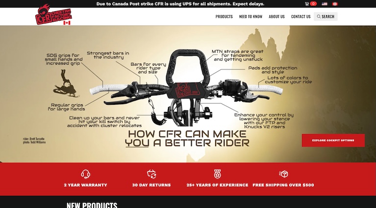 talonX Creative Agency - Cheetah Factory Racing (CFR) Canada Calgary Web Design Agency