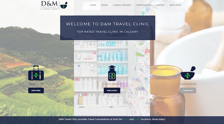 talonX Creative Agency - D&M Pharmacy Calgary Web Design Agency