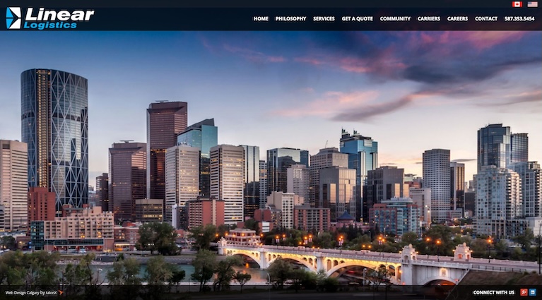 talonX Creative Agency - Linear Logistics Calgary Web Design Agency