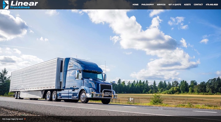 talonX Creative Agency - Linear Trucklines Calgary Web Design Agency